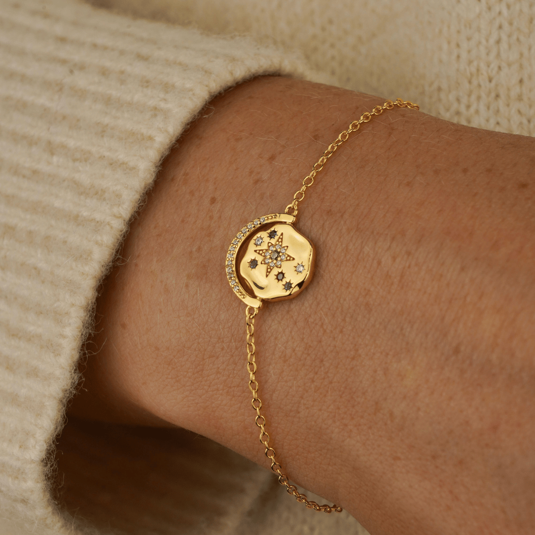 My Sun, Moon & Stars Bracelet - Gold