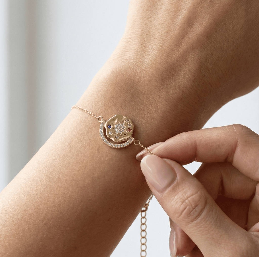 My Sun, Moon & Stars Bracelet - Gold