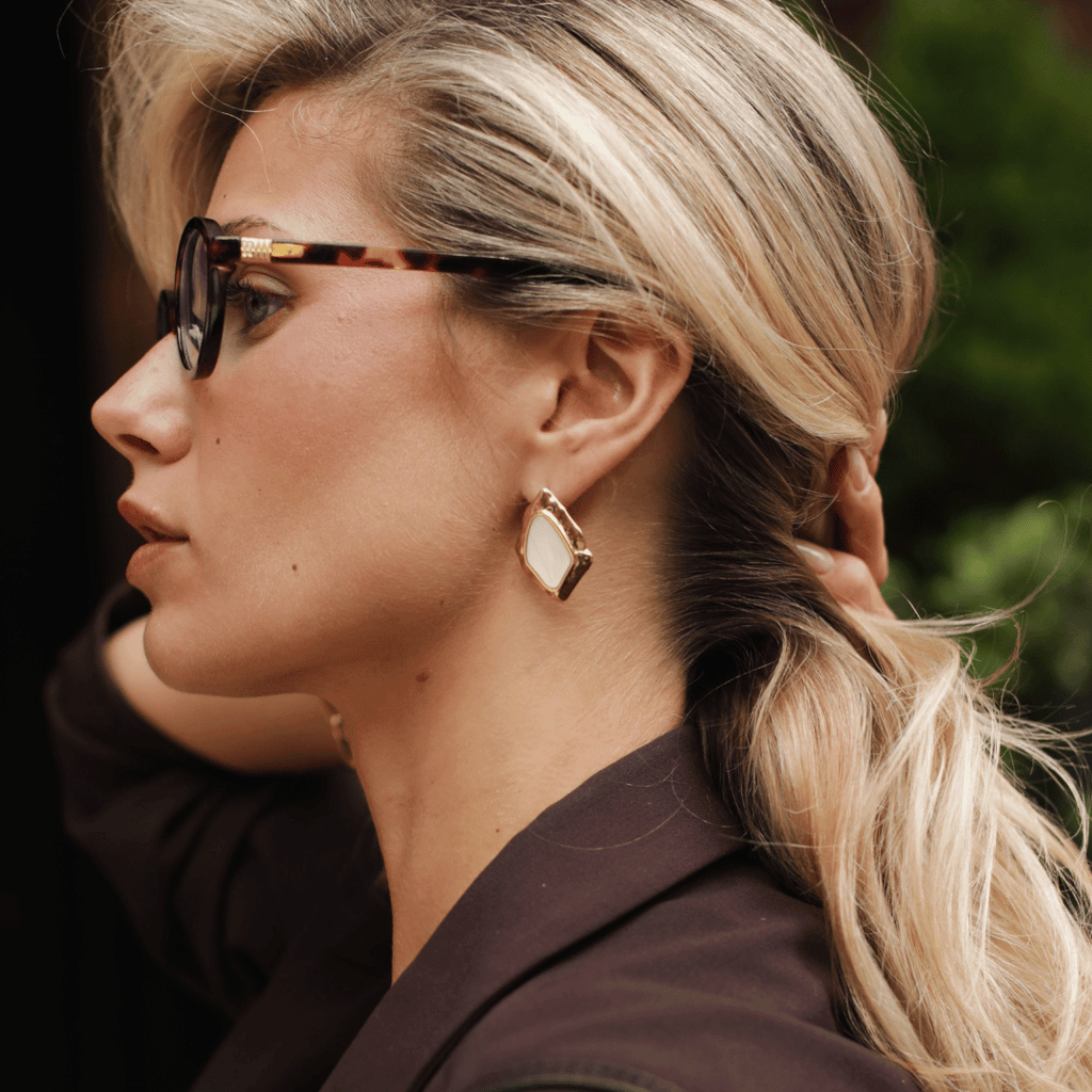 Ivory Statement Studs