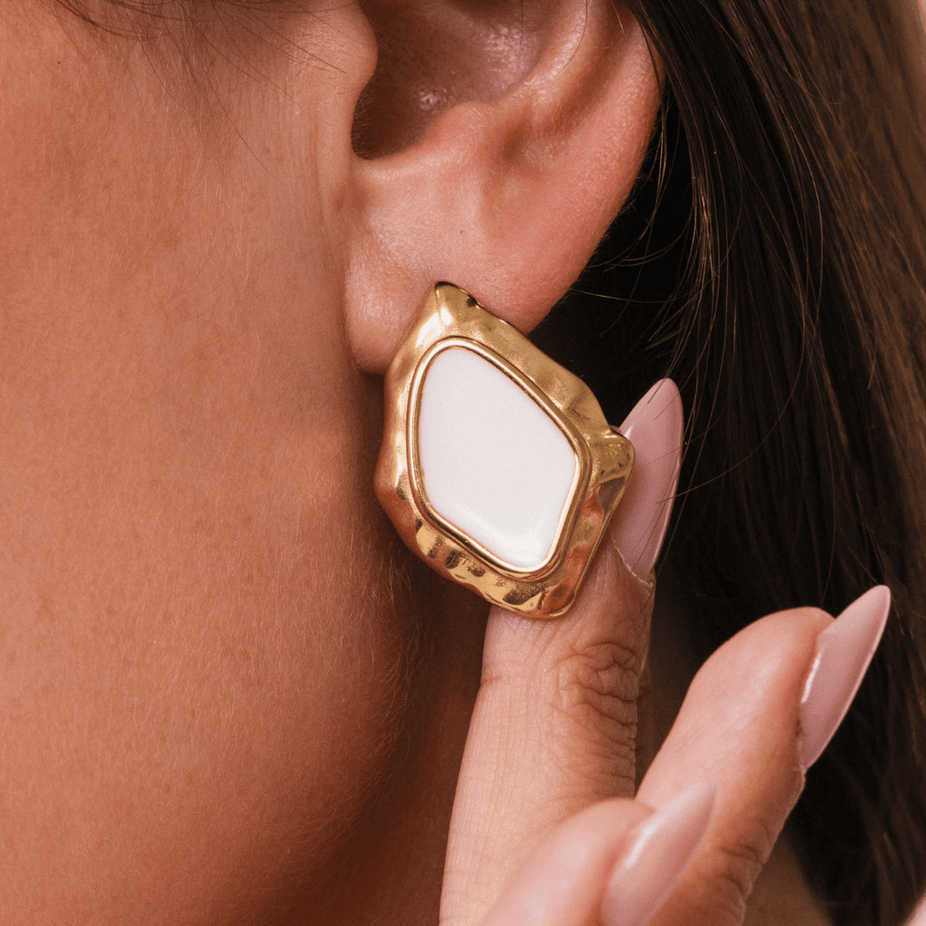 Ivory Statement Studs