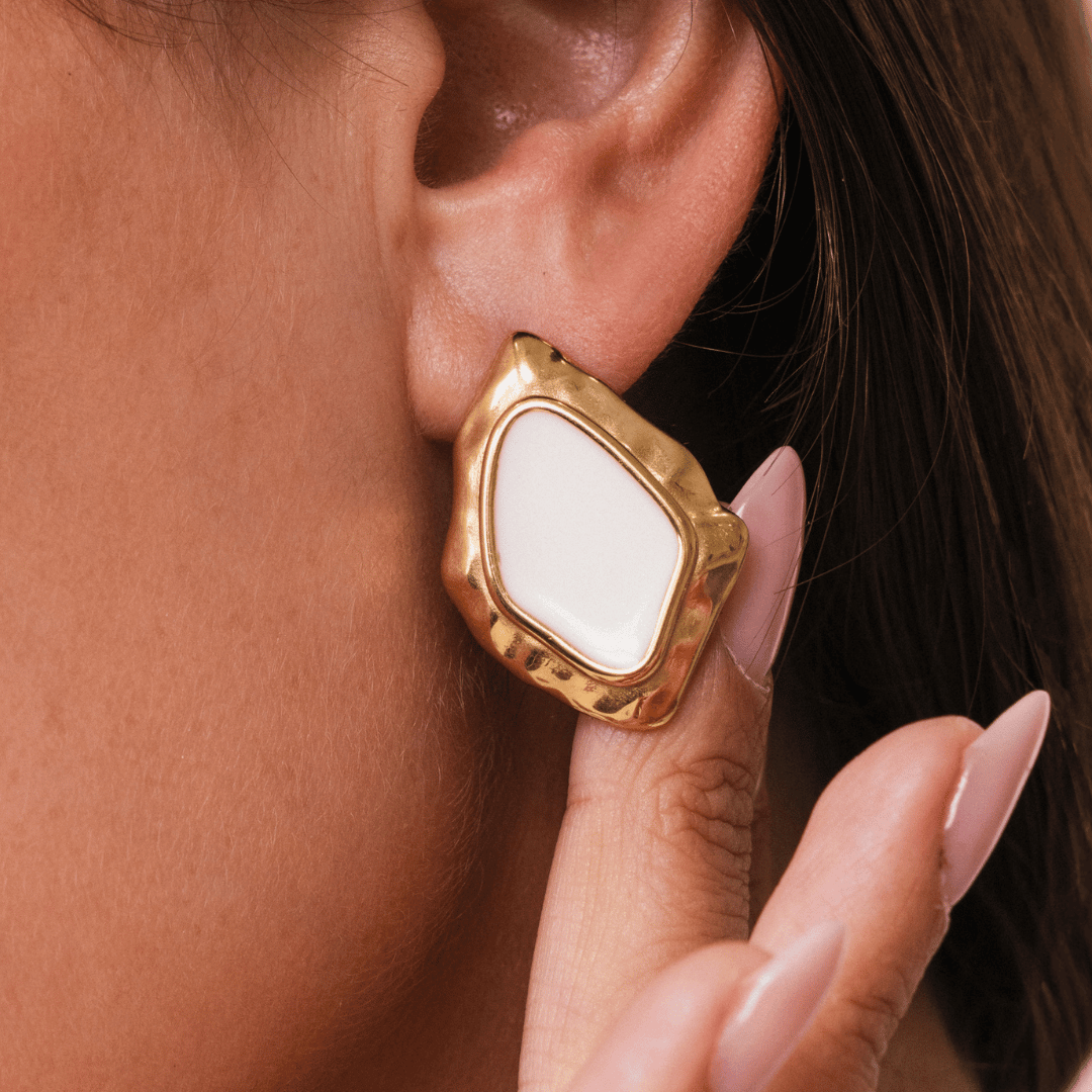 Ivory Statement Studs