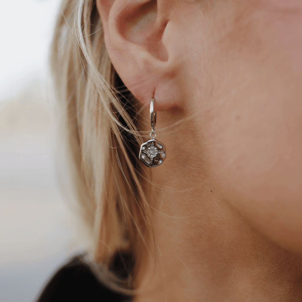 My Sun, Moon & Stars Drops Silver