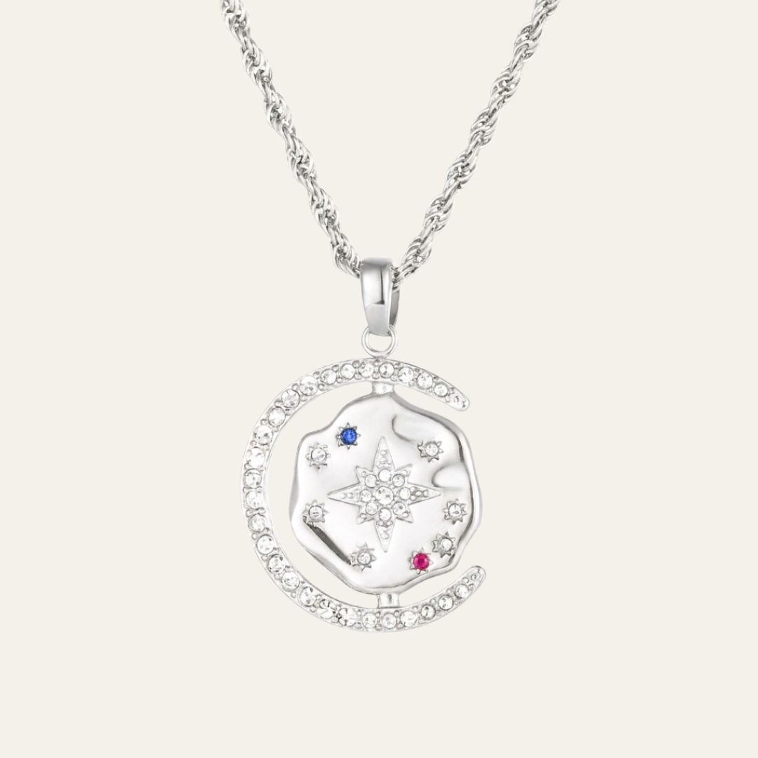 My Sun, Moon & Stars Rope Chain - Silver